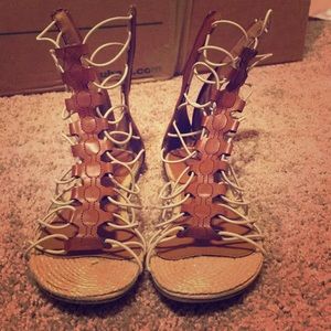 Strappy gladiator sandals